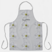 花のパター結婚ンの花嫁の花の灰色 エプロン (正面)