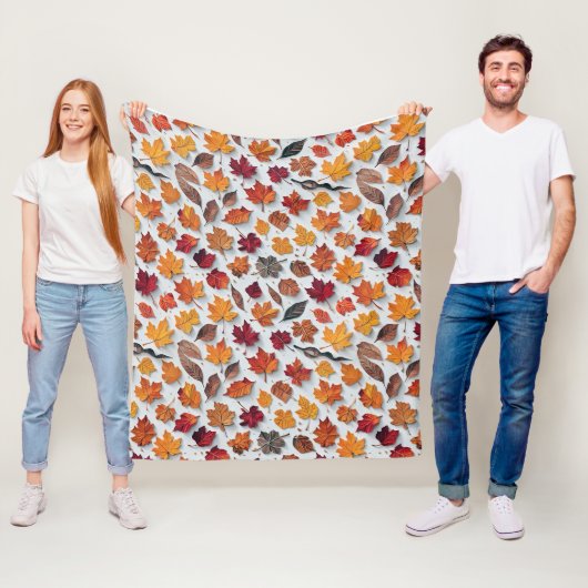 花のパター落ちたン離れ4 – 毛布 フリースブランケット (インサイチュ)