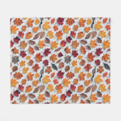 花のパター落ちたン離れ4 – 毛布 フリースブランケット (正面(横))