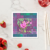花のパッチ スタンダードカクテルナプキン (インサイチュ)