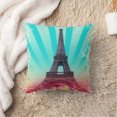 花のパリ クッション (ブランケット)