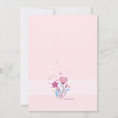 花のパワー移動の発表 招待状 (裏面)