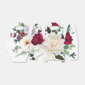 花のパーソナライズバラ牡丹ダリア結婚ズ フェイバーボックス (折り畳みなし)