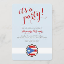 花のパーティー、プエルトリコの旗