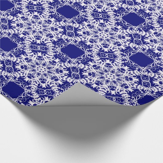 花のビクトリアンなレース ラッピングペーパー (角)