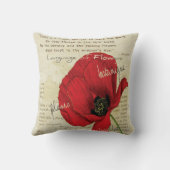 花のビクトリアンな言語 クッション (裏面)