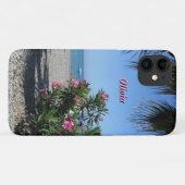 花のビーチと名前 Case-Mate iPhoneケース (裏面(横))