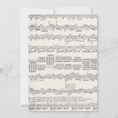 花のピアノ 白のコンサート招待状 招待状 (裏面)