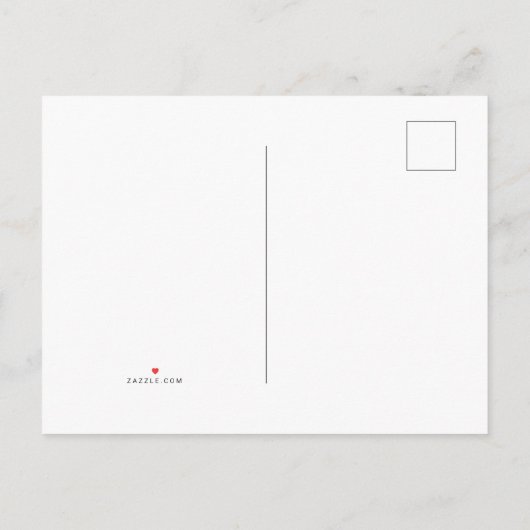 花のピンクのシックな招待状カード インビテーションポストカード (裏面)