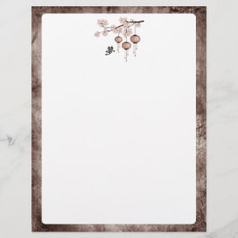 花のピンクの提灯「夢」