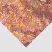 花のピンク黄色の菊のプリティーデコパージュ 薄葉紙 (詳細)