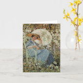 花のファインアートのブランクのメッセージカード カード (黄色い花)