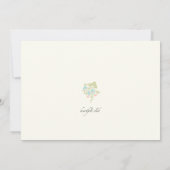 花のファンタジーの招待状 招待状 (裏面)