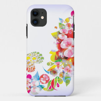 花のファンタジーのiphoneカバー iPhone 11 ケース