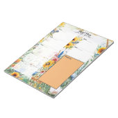 花のファンタジーブラン 7日間食事プランナー ノートパッド (アングル)