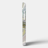 花のファンタジー モダン フラクタルアート ゴールドの花 Case-Mate iPhoneケース (裏面 / 左)