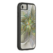 花のファンタジー モダン フラクタルアート ゴールドの花 Case-Mate iPhoneケース (裏面/右)