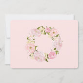 花のファーストコミュニオン招待状 招待状 (裏面)