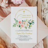 花のファースト ホーリー コミュニオン 招待状