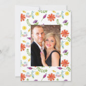 花のフィエスタ ウェディング フォト セーブザデート (裏面)