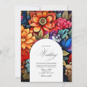 花のフィエスタ ウェディング フォト & 詳細情報のQRコード 招待状 (正面)