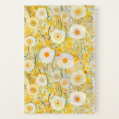 花のフィールドイエローオレンジ自然ハッピーおもしろい ノートブック (裏面)