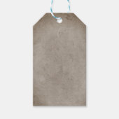 花のフィールドイニシャルギフトラベル ギフトタグ (正面)