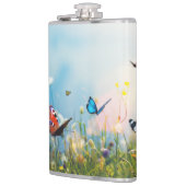 花のフィールド蝶フラスコ フラスク (左)