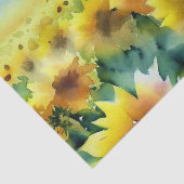 花のフィールド – ひまわり(C)水彩 薄葉紙 (詳細)