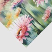 花のフィールド – ガーベラデイジー(A)水色 薄葉紙 (詳細)