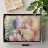 花のフィールド – ガーベラデイジー(B)水色 薄葉紙 (ギフト)