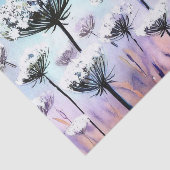 花のフィールド – クイーンアンのレース(A)水色 薄葉紙 (詳細)