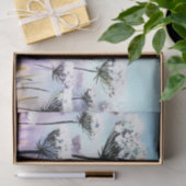 花のフィールド – クイーンアンのレース(A)水色 薄葉紙 (ギフト)