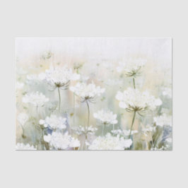 花のフィールド – クイーンアンズレース(D)水色 薄葉紙