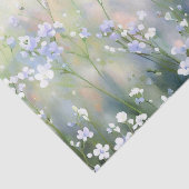 花のフィールド – ジプソフィラ(B)水色 薄葉紙 (詳細)