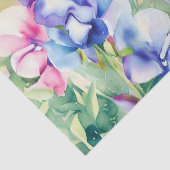 花のフィールド – スイートピー(B)水色 薄葉紙 (詳細)