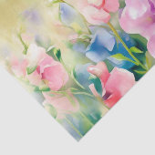 花のフィールド – スイートピー(D)水色 薄葉紙 (詳細)