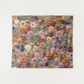 花のフィールド タペストリー (正面(横))