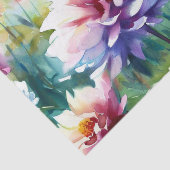 花のフィールド – ダリア(A)水色 薄葉紙 (詳細)