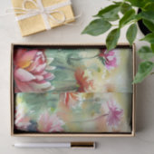 花のフィールド – ダリア(B)水色 薄葉紙 (ギフト)