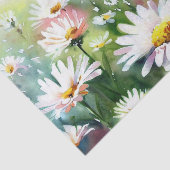 花のフィールド – デイジー(A)水色 薄葉紙 (詳細)