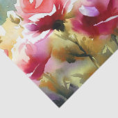 花のフィールド – バラ(A)水色 薄葉紙 (詳細)