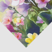 花のフィールド – プリムローズ(A)水彩色 薄葉紙 (詳細)