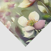 花のフィールド – ヘレボア(A)水色 薄葉紙 (詳細)