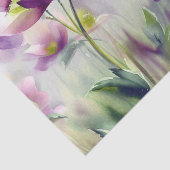 花のフィールド – ヘレボア(B)水色 薄葉紙 (詳細)