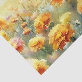 花のフィールド – マリゴールド(B)水色 薄葉紙 (詳細)