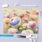 花のフィールド – ランヌカルス(C)水色 薄葉紙 (クラフト)