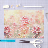 花のフィールド – ワックスフラワー(B)水色 薄葉紙 (クラフト)