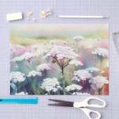 花のフィールド – 矢印(C)水色 薄葉紙 (クラフト)