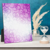 花のフィールド – 紫 フォトプラーク (側面)